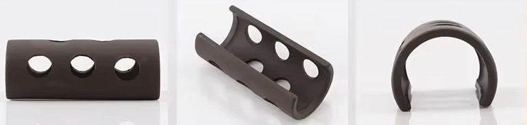 Cachette demi-tube en terre cuite