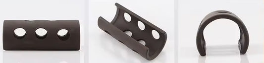 Cachette demi-tube en terre cuite