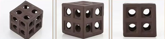 Cachette cube en terre cuite